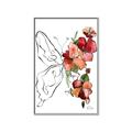 Picture of Floral Butterfly II _GroupedProduct_Rectangle_Portrait_Canvas_Framed_
