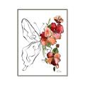 Picture of Floral Butterfly II _GroupedProduct_Rectangle_Portrait_Canvas_Framed_