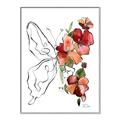Picture of Floral Butterfly II _GroupedProduct_Rectangle_Portrait_Canvas_Framed_