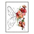 Picture of Floral Butterfly II _GroupedProduct_Rectangle_Portrait_Canvas_Framed_