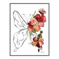 Picture of Floral Butterfly II _GroupedProduct_Rectangle_Portrait_Canvas_Framed_