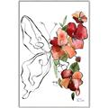 Picture of Floral Butterfly II _GroupedProduct_Rectangle_Portrait_Canvas_Framed_