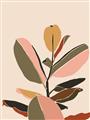 Picture of Color Block Leaves VI _GroupedProduct_Rectangle_Portrait_Unframed_Print_Only_