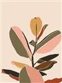 Picture of Color Block Leaves VI _GroupedProduct_Rectangle_Portrait_Unframed_Print_Only_