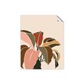 Picture of Color Block Leaves IV _GroupedProduct_Rectangle_Portrait_Unframed_Print_Only_