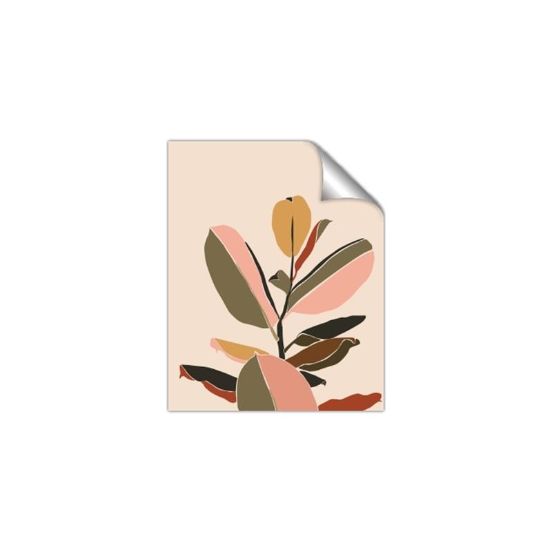 Picture of Color Block Leaves VI _GroupedProduct_Rectangle_Portrait_Unframed_Print_Only_