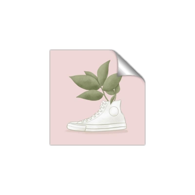 Picture of Plant Shoe Pink _GroupedProduct_Square_Unframed_Print_Only_