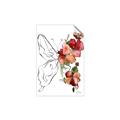 Picture of Floral Butterfly II _GroupedProduct_Rectangle_Portrait_Unframed_Print_Only_