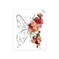 Picture of Floral Butterfly II _GroupedProduct_Rectangle_Portrait_Unframed_Print_Only_