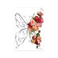 Picture of Floral Butterfly II _GroupedProduct_Rectangle_Portrait_Unframed_Print_Only_