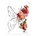 Picture of Floral Butterfly II _GroupedProduct_Rectangle_Portrait_Unframed_Print_Only_