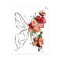 Picture of Floral Butterfly II _GroupedProduct_Rectangle_Portrait_Unframed_Print_Only_
