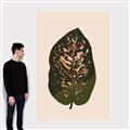 Picture of Color Block Leaves I  _GroupedProduct_Rectangle_Portrait_Canvas_