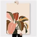 Picture of Color Block Leaves IV _GroupedProduct_Rectangle_Portrait_Canvas_