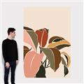 Picture of Color Block Leaves IV _GroupedProduct_Rectangle_Portrait_Canvas_