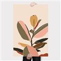 Picture of Color Block Leaves VI _GroupedProduct_Rectangle_Portrait_Canvas_