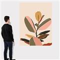 Picture of Color Block Leaves VI _GroupedProduct_Rectangle_Portrait_Canvas_
