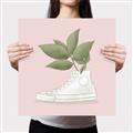 Picture of Plant Shoe Pink _GroupedProduct_Square_Canvas_