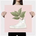Picture of Plant Shoe Pink _GroupedProduct_Square_Canvas_
