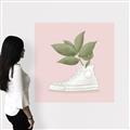 Picture of Plant Shoe Pink _GroupedProduct_Square_Canvas_