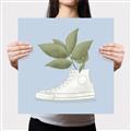 Picture of Plant Shoe Blue I _GroupedProduct_Square_Canvas_