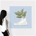 Picture of Plant Shoe Blue I _GroupedProduct_Square_Canvas_