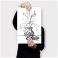 Picture of Hand Drawn Vase _GroupedProduct_Rectangle_Portrait_Canvas_