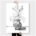 Picture of Hand Drawn Vase _GroupedProduct_Rectangle_Portrait_Canvas_