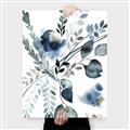 Picture of Dainty Bloom Gray II  _GroupedProduct_Rectangle_Portrait_Canvas_