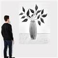 Picture of Black Vase Botanical I _GroupedProduct_Rectangle_Portrait_Canvas_