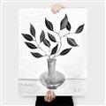 Picture of Black Vase Botanical II _GroupedProduct_Rectangle_Portrait_Canvas_