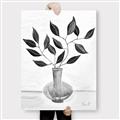 Picture of Black Vase Botanical II _GroupedProduct_Rectangle_Portrait_Canvas_