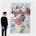 Picture of Bright Cabbage Florals _GroupedProduct_Rectangle_Portrait_Canvas_
