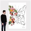 Picture of Floral Butterfly I _GroupedProduct_Rectangle_Portrait_Canvas_
