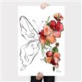 Picture of Floral Butterfly II _GroupedProduct_Rectangle_Portrait_Canvas_
