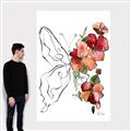 Picture of Floral Butterfly II _GroupedProduct_Rectangle_Portrait_Canvas_
