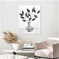 Picture of Black Vase Botanical II _GroupedProduct_Rectangle_Portrait_Canvas_