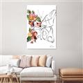 Picture of Floral Butterfly I _GroupedProduct_Rectangle_Portrait_Canvas_
