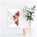 Picture of Floral Butterfly II _GroupedProduct_Rectangle_Portrait_Canvas_