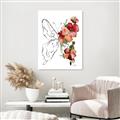 Picture of Floral Butterfly II _GroupedProduct_Rectangle_Portrait_Canvas_