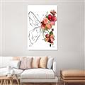 Picture of Floral Butterfly II _GroupedProduct_Rectangle_Portrait_Canvas_