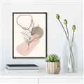 Picture of Mid Century Botanical I  _GroupedProduct_Rectangle_Portrait_Canvas_Framed_