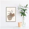 Picture of Mid Century Botanical II _GroupedProduct_Rectangle_Portrait_Canvas_Framed_