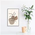 Picture of Mid Century Botanical II _GroupedProduct_Rectangle_Portrait_Canvas_Framed_