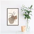 Picture of Mid Century Botanical II _GroupedProduct_Rectangle_Portrait_Canvas_Framed_