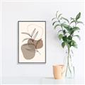 Picture of Mid Century Botanical II _GroupedProduct_Rectangle_Portrait_Canvas_Framed_