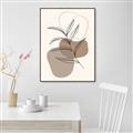 Picture of Mid Century Botanical II _GroupedProduct_Rectangle_Portrait_Canvas_Framed_