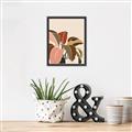 Picture of Color Block Leaves IV _GroupedProduct_Rectangle_Portrait_Canvas_Framed_