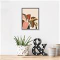 Picture of Color Block Leaves IV _GroupedProduct_Rectangle_Portrait_Canvas_Framed_