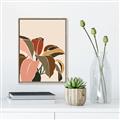 Picture of Color Block Leaves IV _GroupedProduct_Rectangle_Portrait_Canvas_Framed_